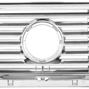 Kühlergrill VW Golf II 1983-1987, Vollchrom, 7-Rippen Einzelscheinwerfer