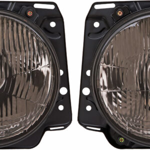 Hauptscheinwerfer Schwarz/ Smoke Abblendlicht Golf II Halogen